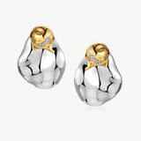 Convertible Two-Tone Sculptural Stud Earrings | Belvria