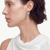 Convertible Two-Tone Sculptural Stud Earrings | Belvria