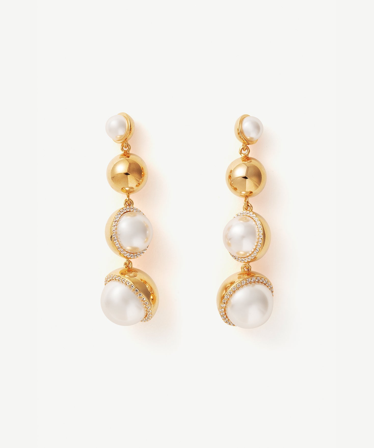 Cascading Pearl Drop Earrings | Belvria