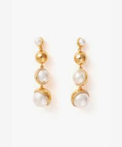 Cascading Pearl Drop Earrings | Belvria