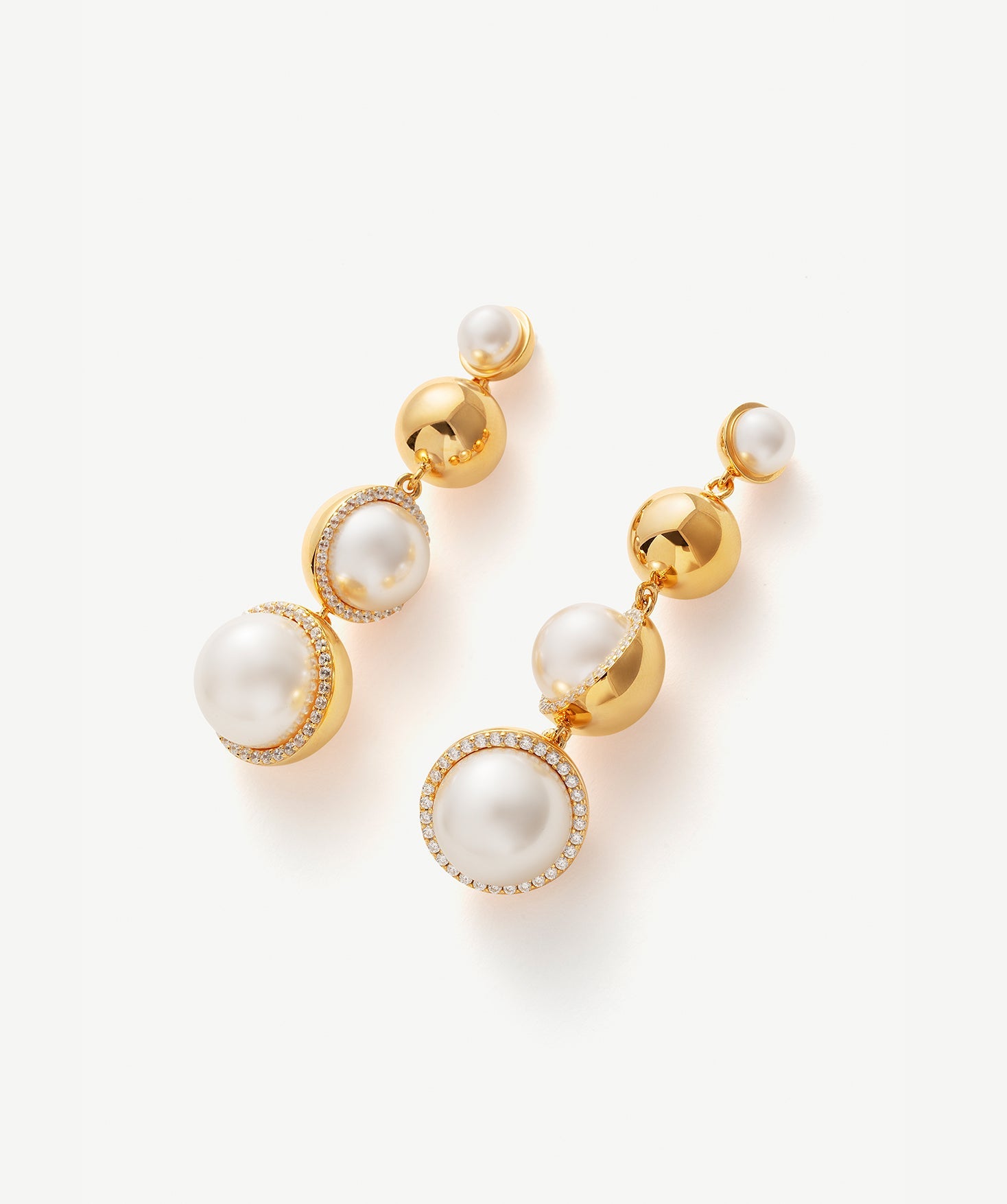 Cascading Pearl Drop Earrings | Belvria