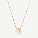 Gold Pearl Pendant Necklace | Belvria