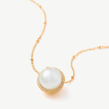 Gold Pearl Pendant Necklace | Belvria
