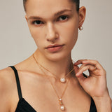 Gold Pearl Pendant Necklace | Belvria