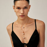 Gold Pearl Pendant Necklace | Belvria