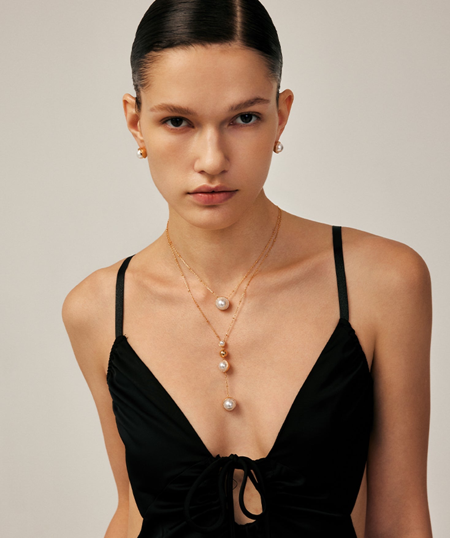 Gold Pearl Pendant Necklace | Belvria