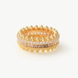 Gold Ombre Spiked Eternity Ring | Belvria