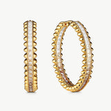 Gold Ombre Spiked Hoop Earrings | Belvria