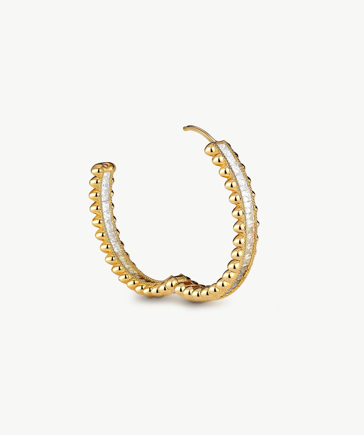 Gold Ombre Spiked Hoop Earrings | Belvria