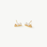 Freshwater Pearl Spike Stud Earrings | Belvria
