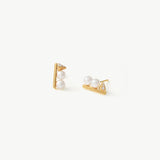 Freshwater Pearl Spike Stud Earrings | Belvria