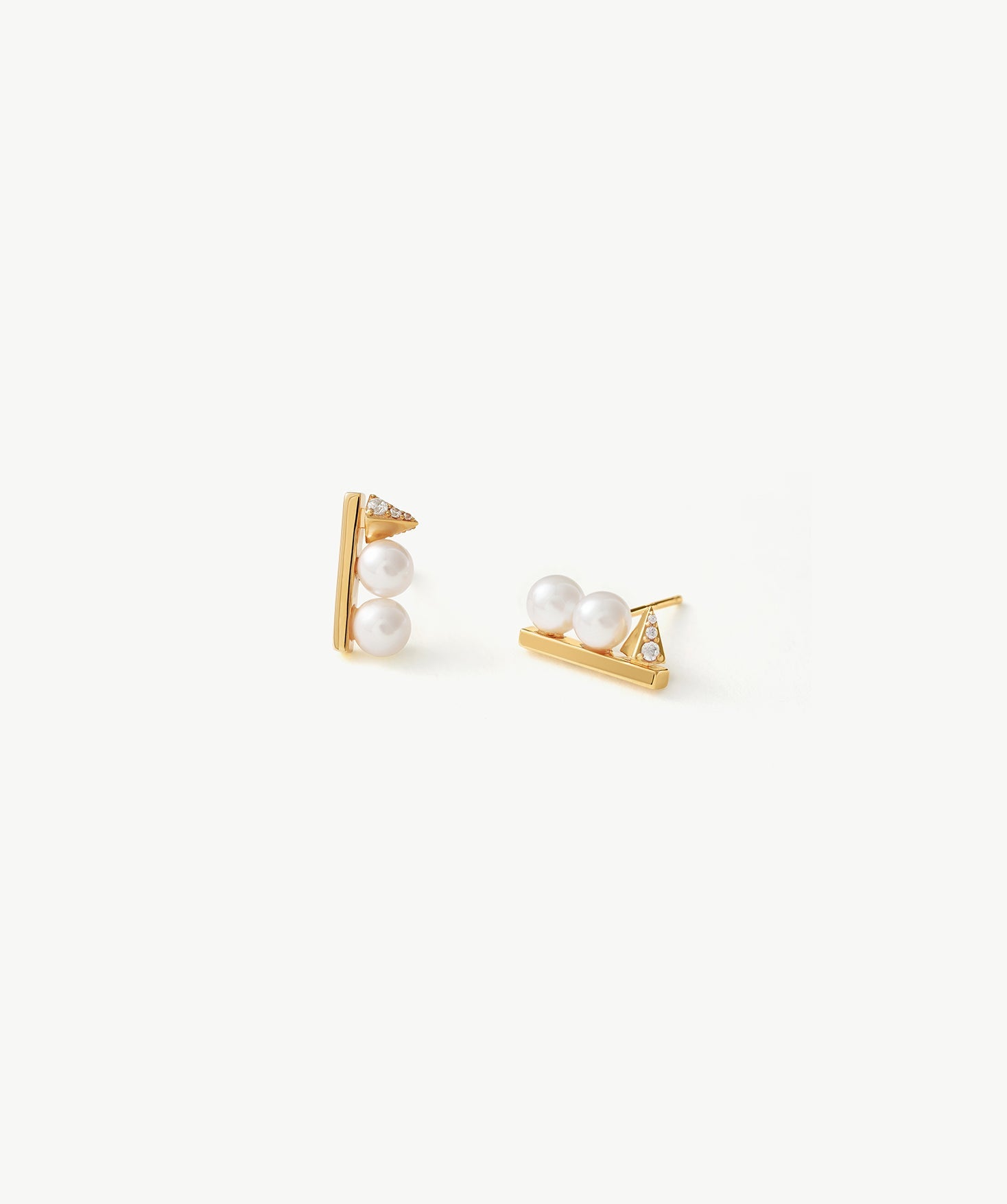 Freshwater Pearl Spike Stud Earrings | Belvria