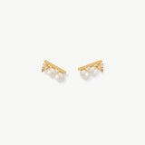 Freshwater Pearl Spike Stud Earrings | Belvria