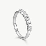 Round Diamond Half-Eternity Ring