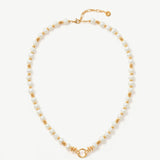 Baroque Pearl Necklace with Gold Möbius Detail | Belvria
