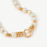 Baroque Pearl Necklace with Gold Möbius Detail | Belvria