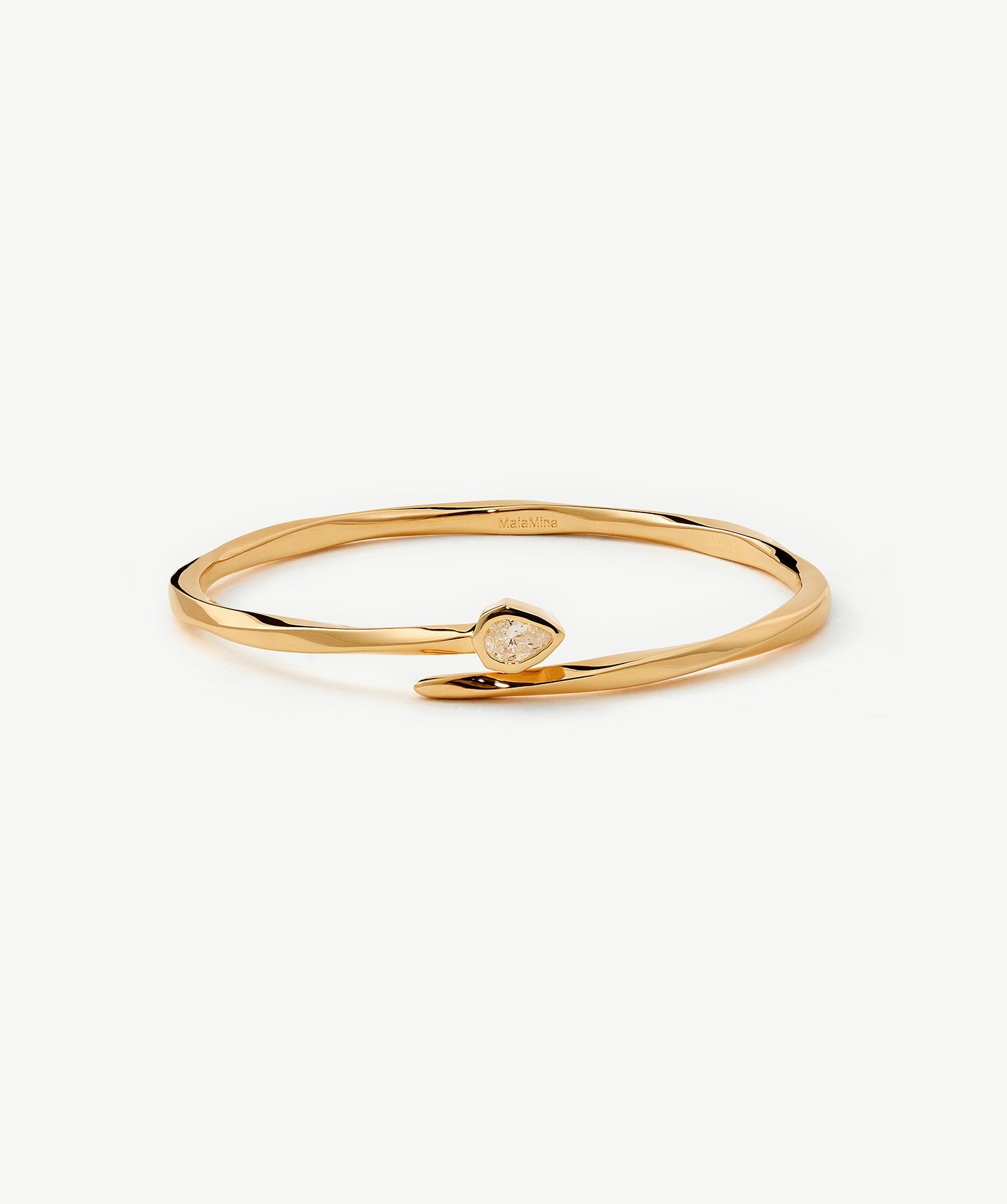 Gold Snake-Inspired Open Cuff Bracelet | Belvria