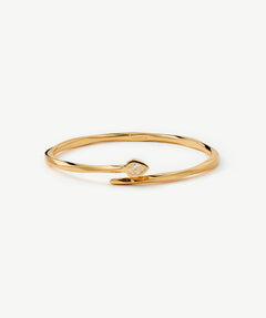 Gold Snake-Inspired Open Cuff Bracelet | Belvria