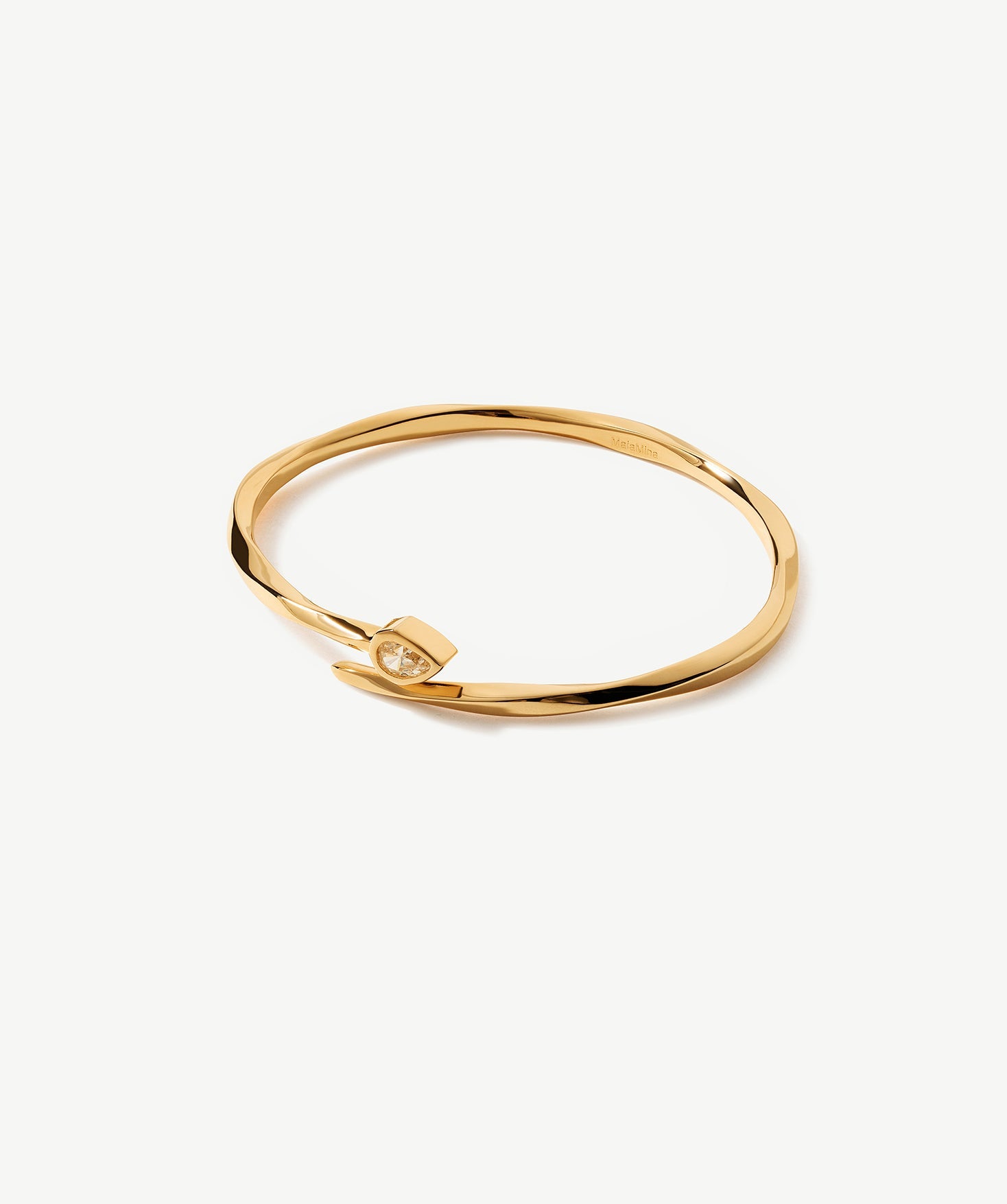 Gold Snake-Inspired Open Cuff Bracelet | Belvria