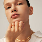 Gold Teardrop Bypass Ring | Belvria