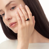 Ebony Wood & Gold Vermeil Statement Ring | Belvria