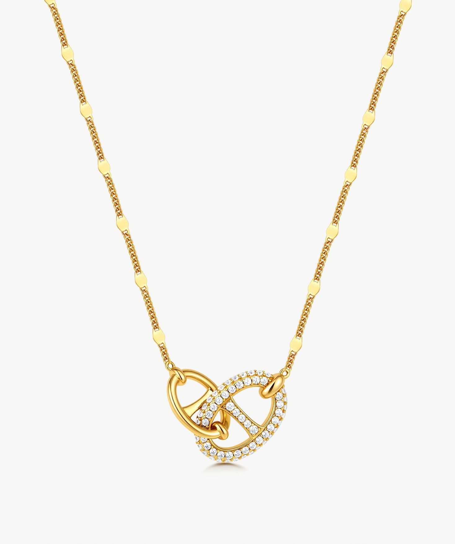 Gold Mariner Link Pendant Necklace | Belvria