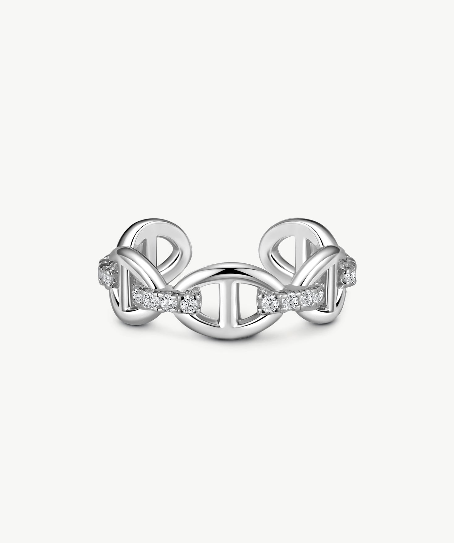 Silver Mariner Link Open Ring | Belvria