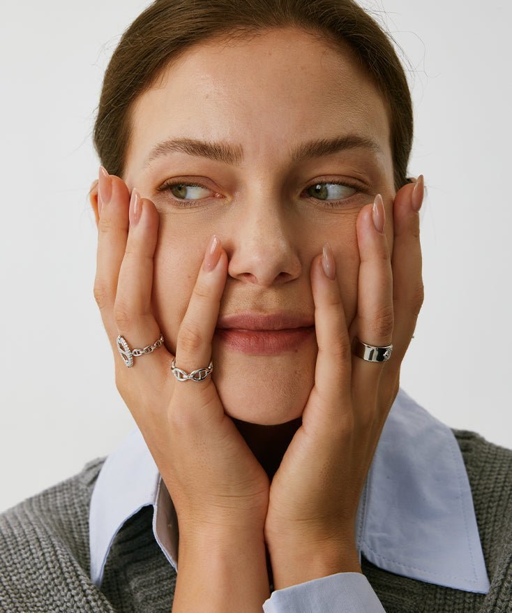 Silver Mariner Link Open Ring | Belvria