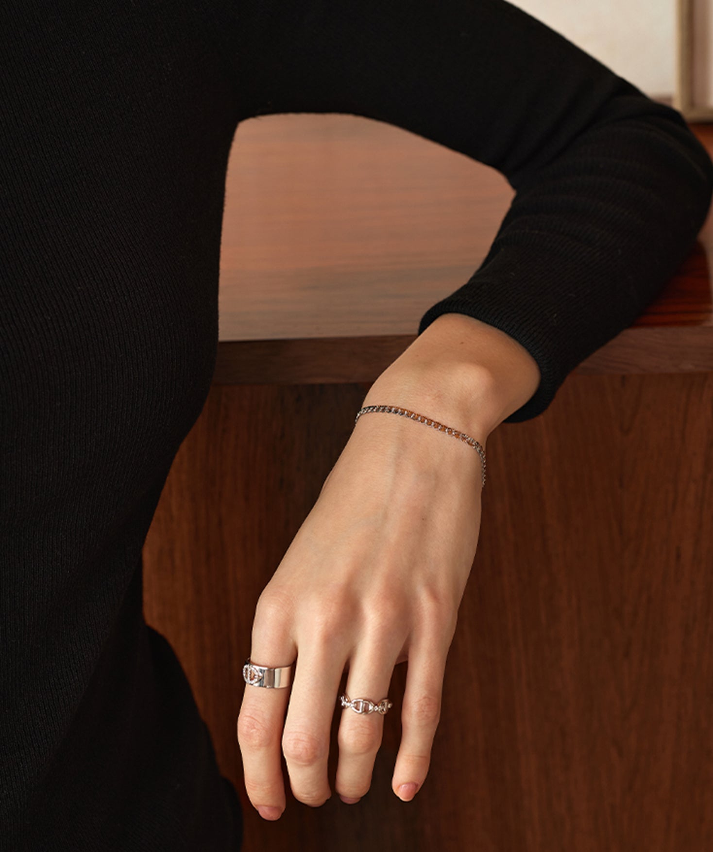 Silver Mini Mariner Chain Bracelet | Belvria