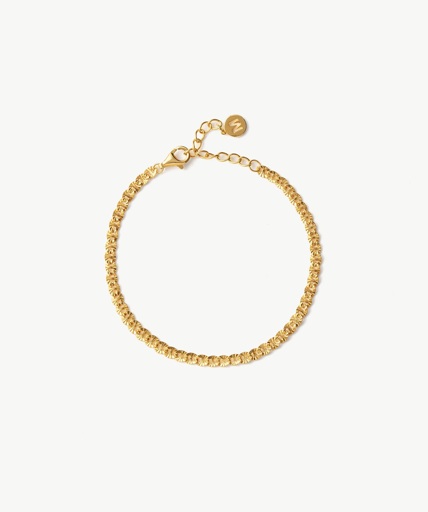 Gold Mini Mariner Chain Bracelet | Belvria