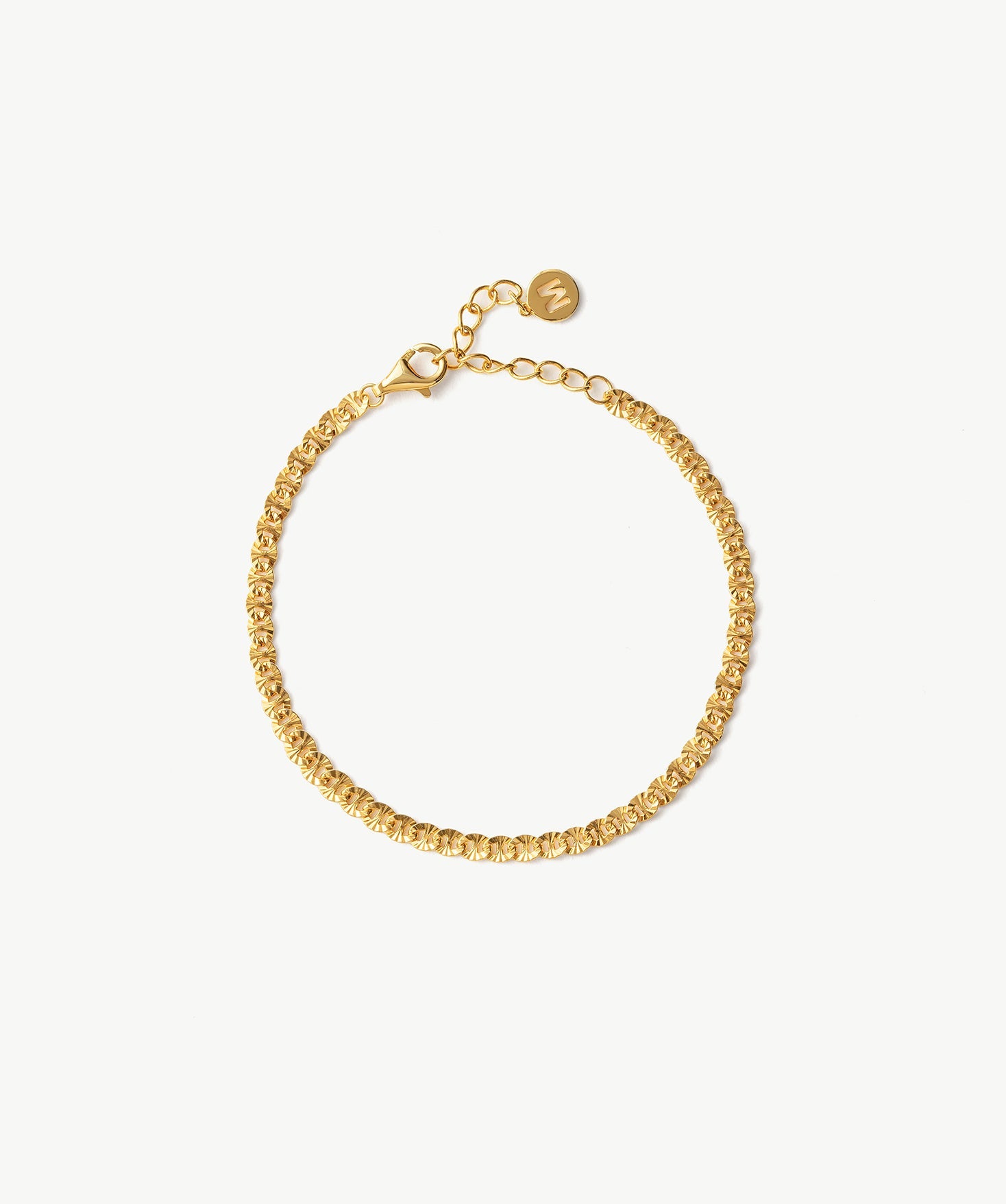 Gold Mini Mariner Chain Bracelet | Belvria