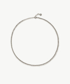 Silver Mini Mariner Chain Necklace | Belvria