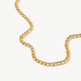 Gold Mini Mariner Chain Necklace | Belvria