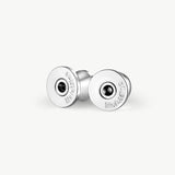 Silver Mariner Link Stud Earrings | Belvria