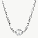 Silver Mariner Chain Statement Necklace | Belvria