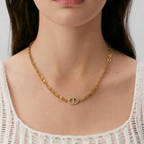 Gold Mariner Chain Statement Necklace | Belvria