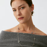 Silver Mariner Link Long Necklace | Belvria