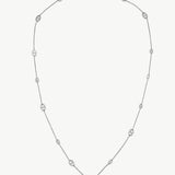 Silver Mariner Link Long Necklace | Belvria