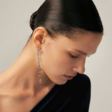 Mismatched Blue Gradient Drop Earrings | Belvria