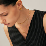Champagne Solitaire Pendant Necklace | Belvria