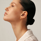 Gold Mismatched Long Drop Earrings | Belvria